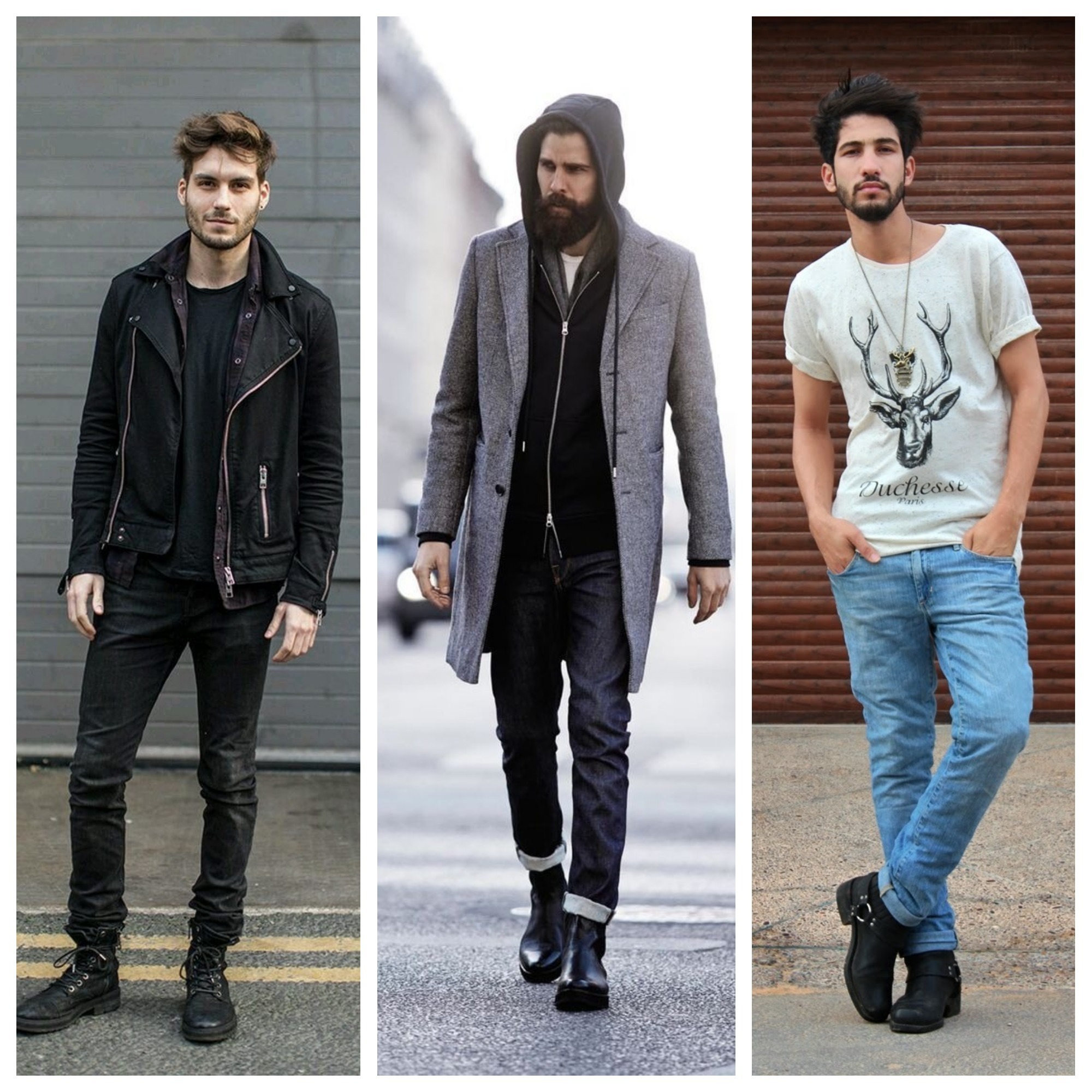 calça jeans masculina para usar com bota