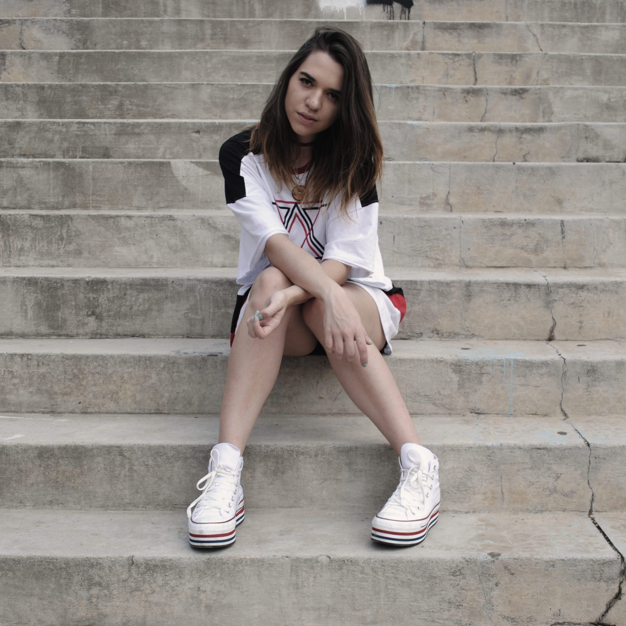 Looks com converse store branco