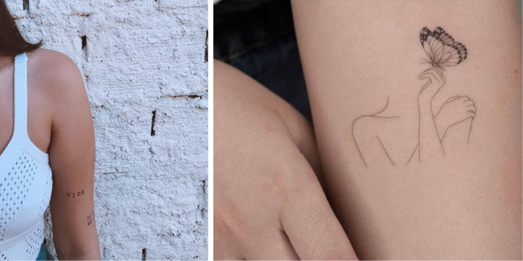 tatuagens femininas delicadas