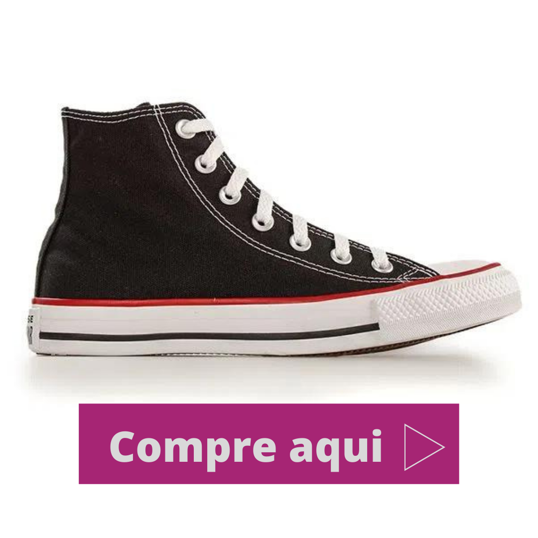 Tênis Casual Cano Alto Converse All Star Preto