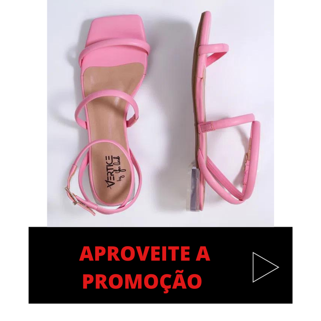 Rasteira Feminina Salto Baixo Bico Quadrado Collab Yan Acioli - Balé em rosa candy color