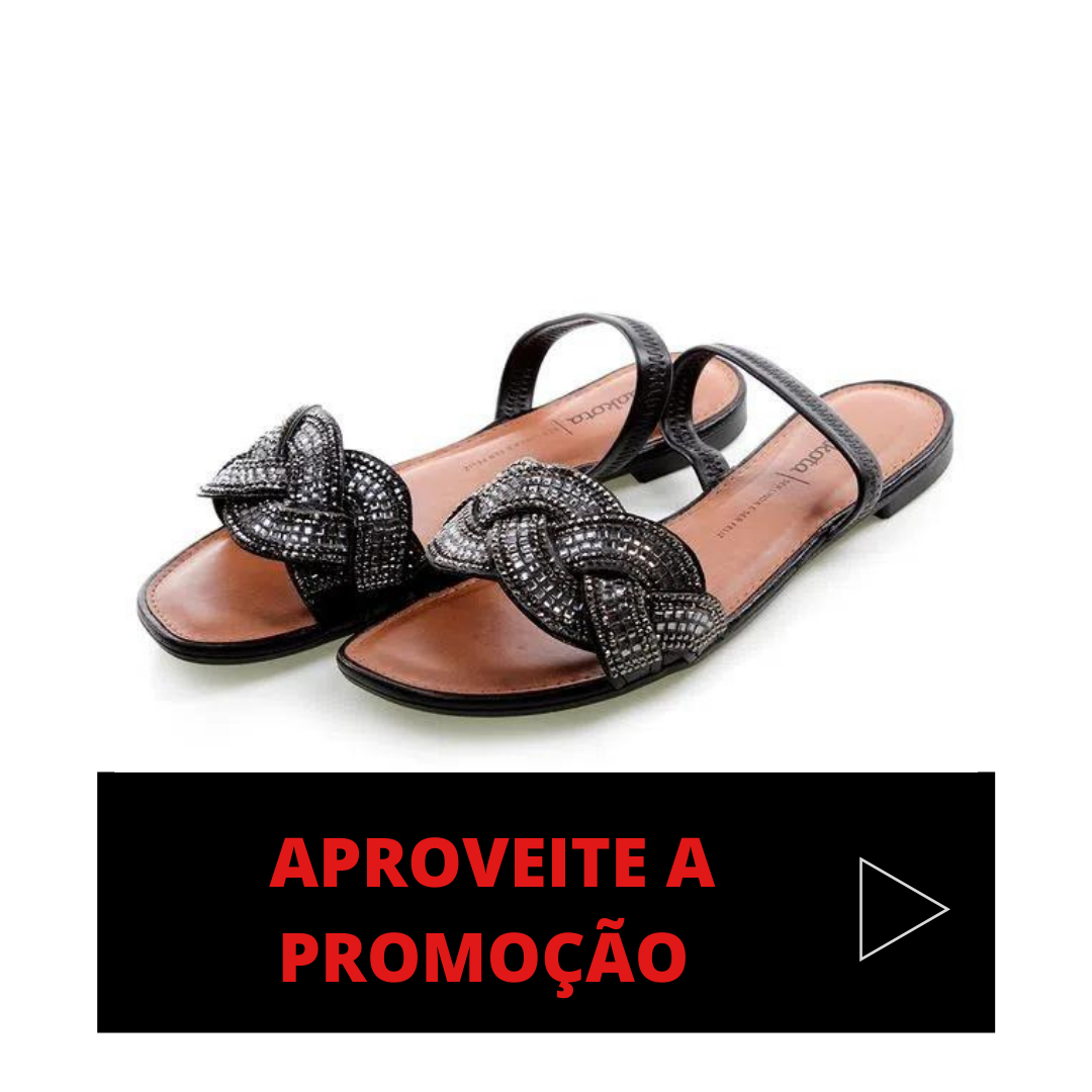 Sandália Dakota Brilho Preto Feminino