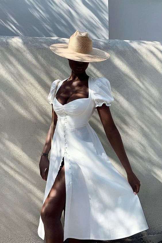 vestido branco para usar na praia no ano novo