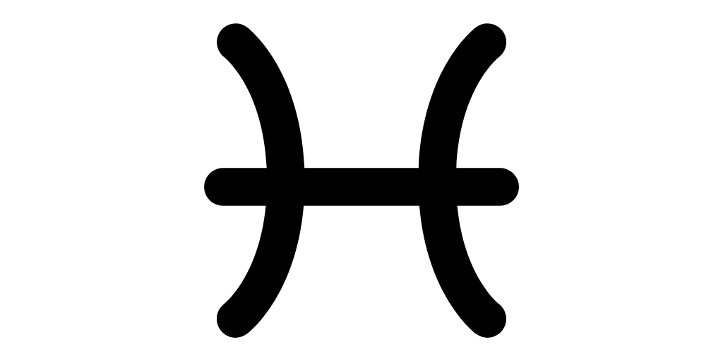 símbolo do signo de peixes 
