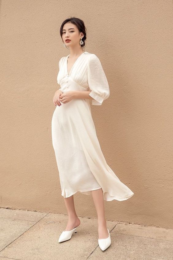 vestido delicado branco para usar no ano novo