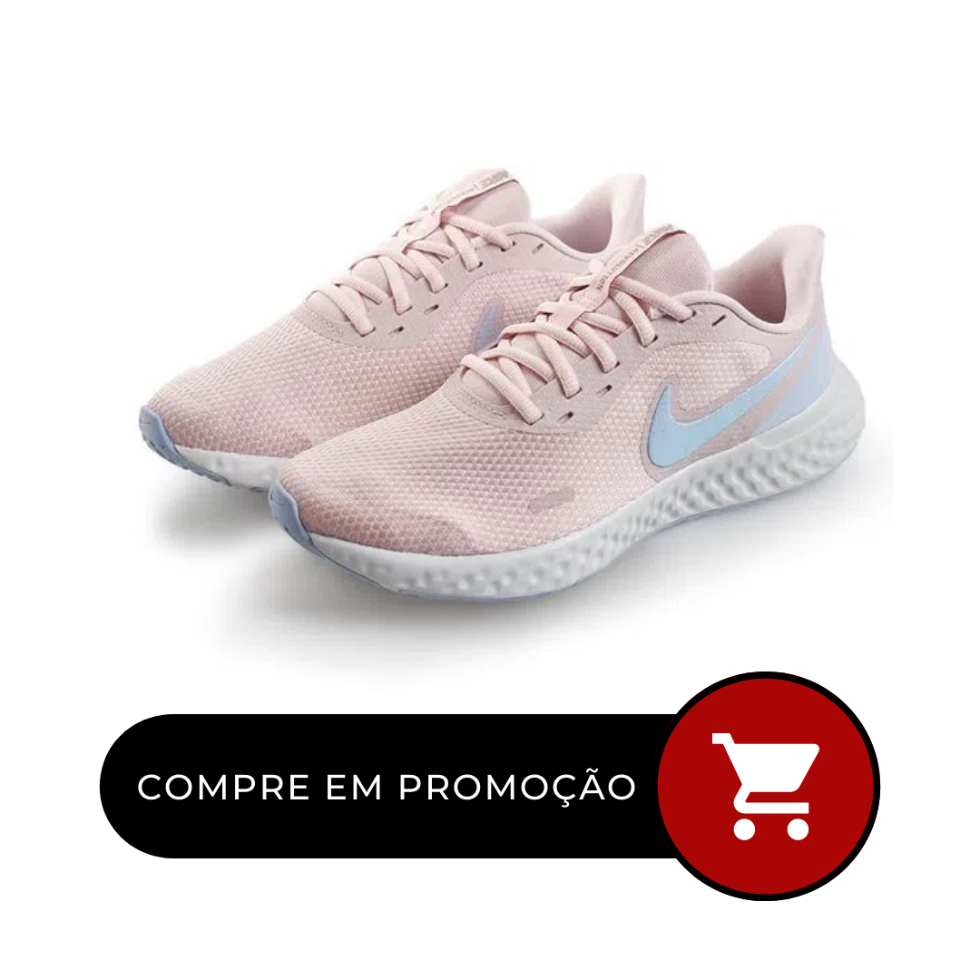 Tênis Nike Revolution 5 Rosa/Lilás
