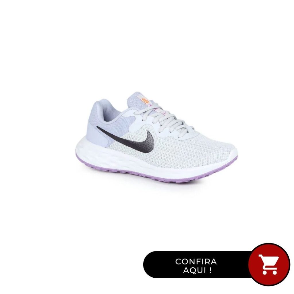 Tênis Esportivo Feminino Nike Revolution 6 Lilas