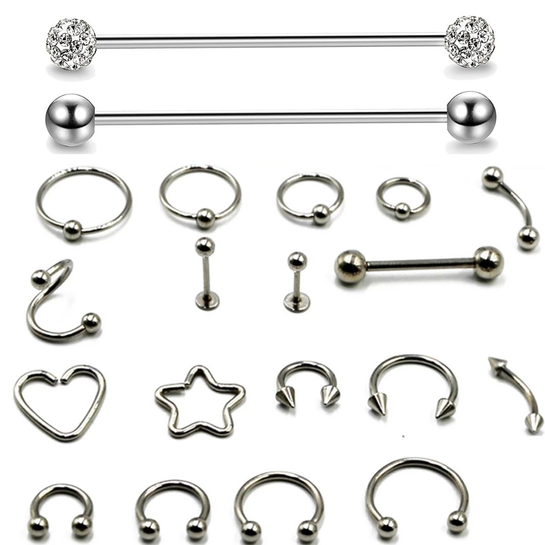 Varios modelos de Piercing 