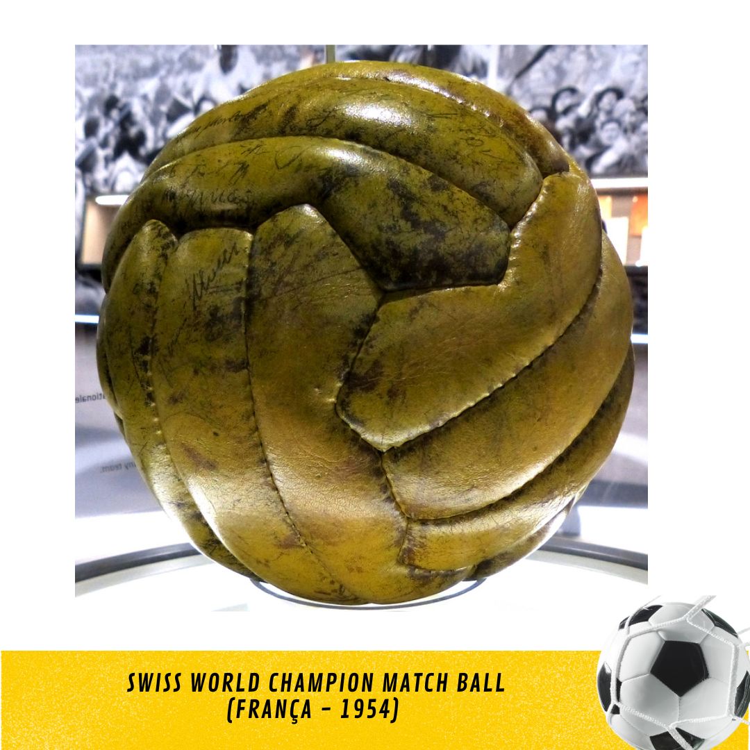 Bola Swiss World Champion Match Ball (França - 1954)  