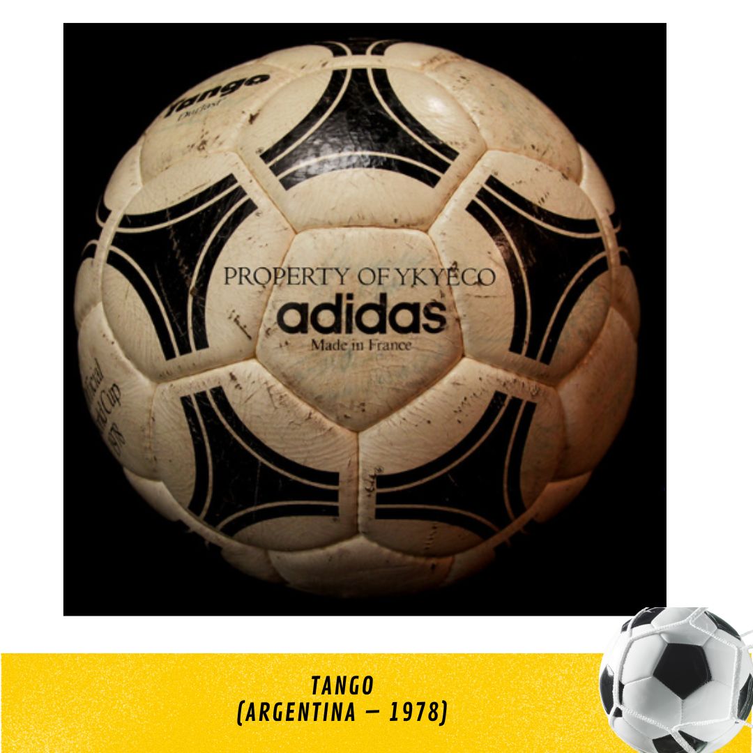 Bola de nome Tango utilizada na copa da Argentina – 1978