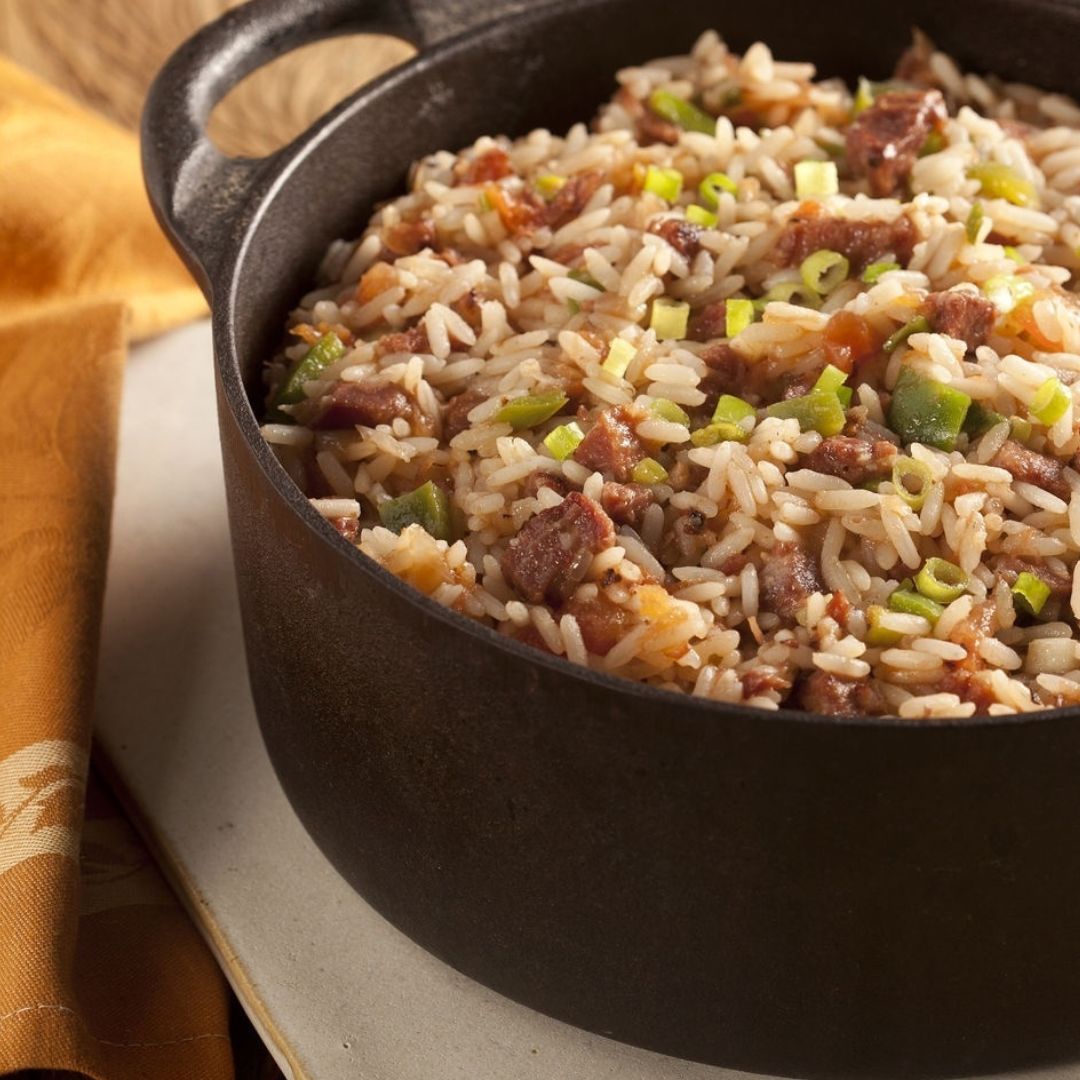 Comida de festa junina tradicional, arroz carreteiro