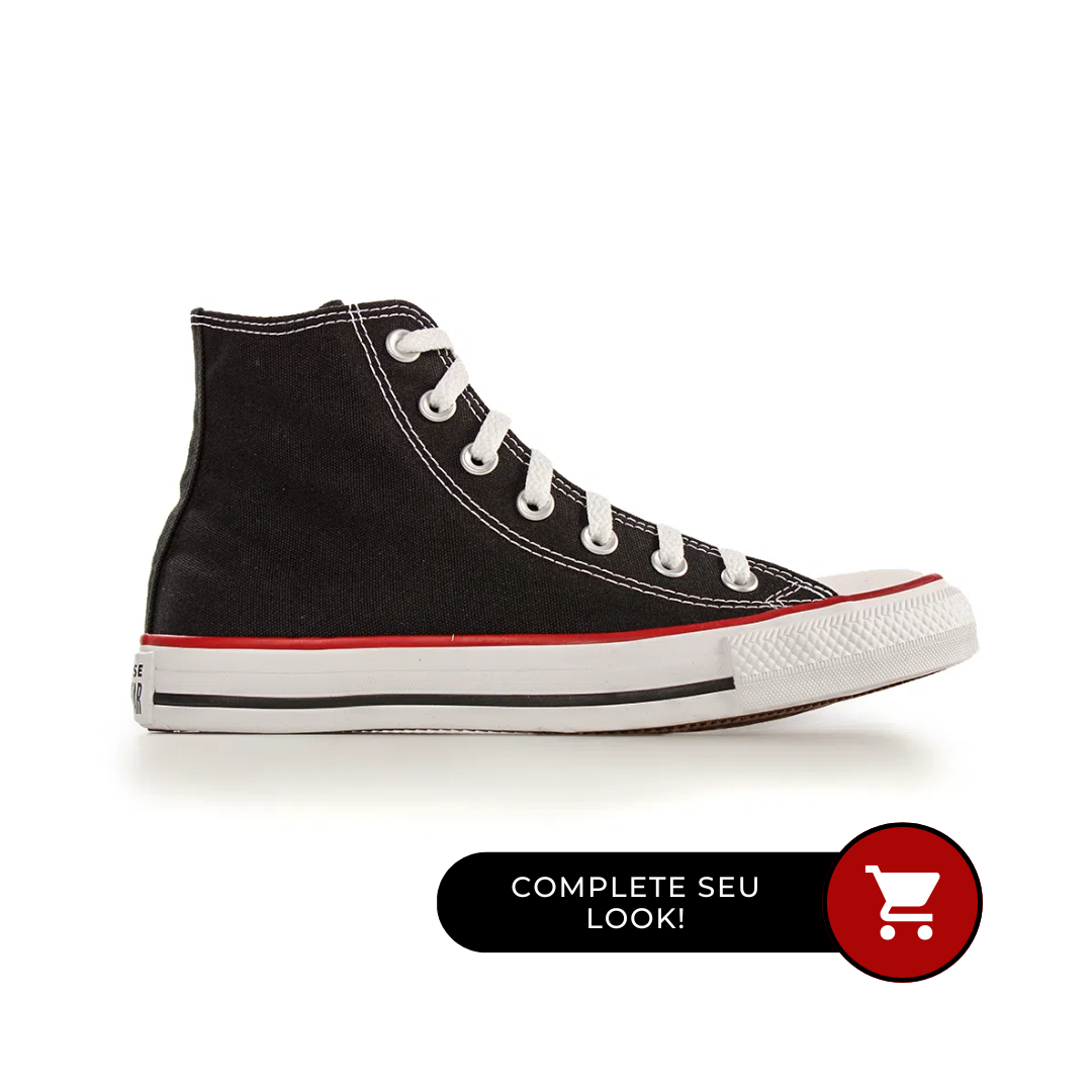 Tênis Casual Cano Alto Converse All Star Preto Unissex
