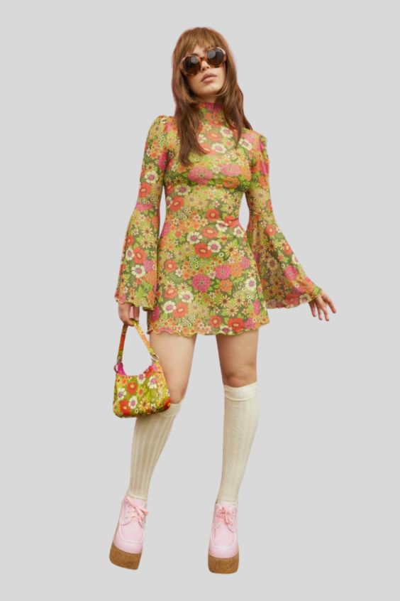 Vestido hippie florido