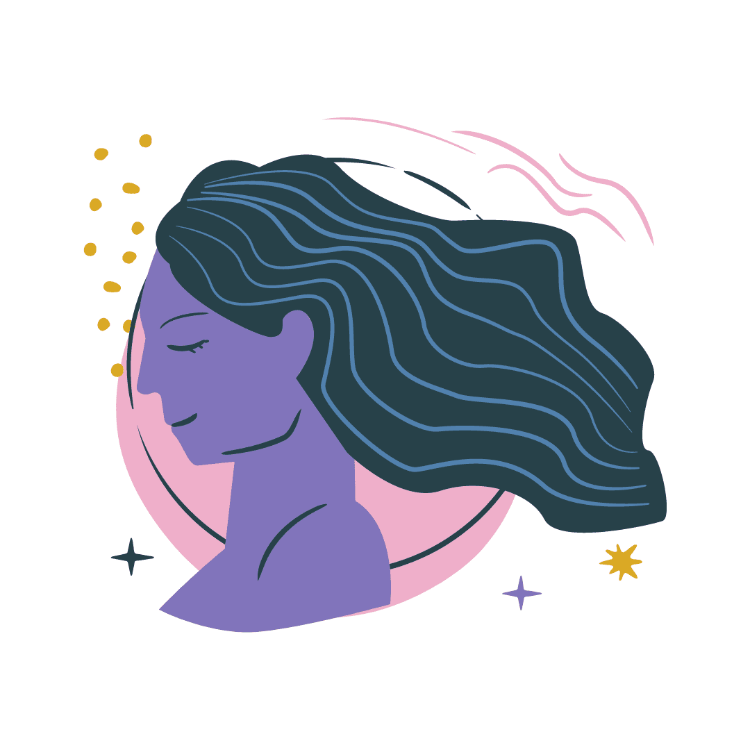 ilustração do símbolo de virgem