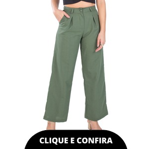 Calça Pantalona Feminina Select Verde