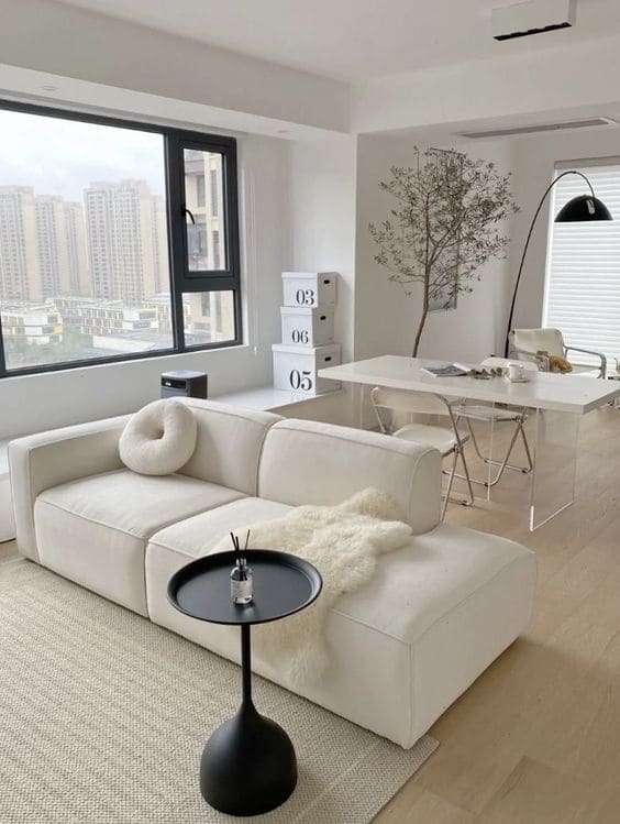 Sala estilo minimalista