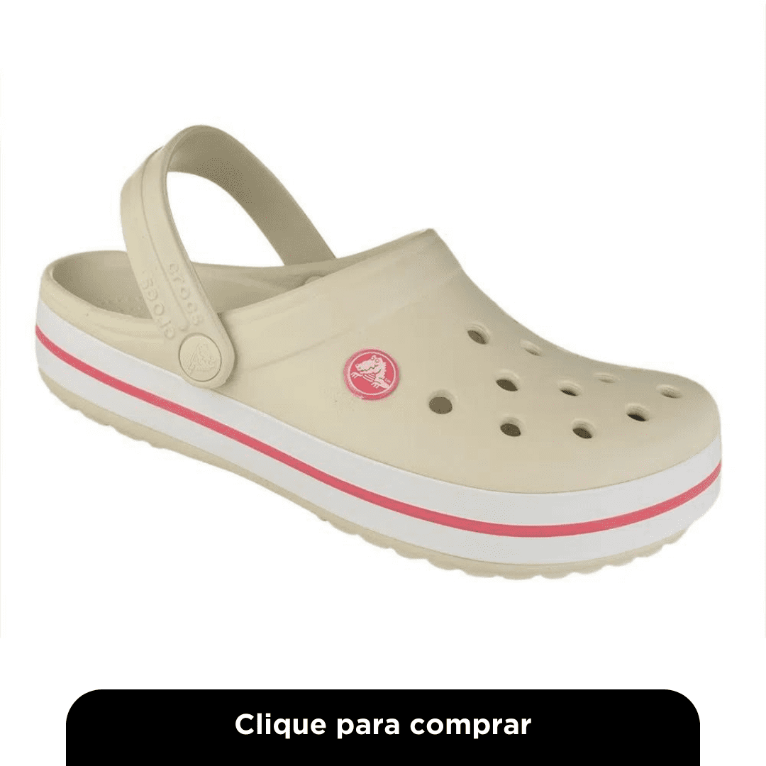 Babuche Crocs Feminino - BEGE