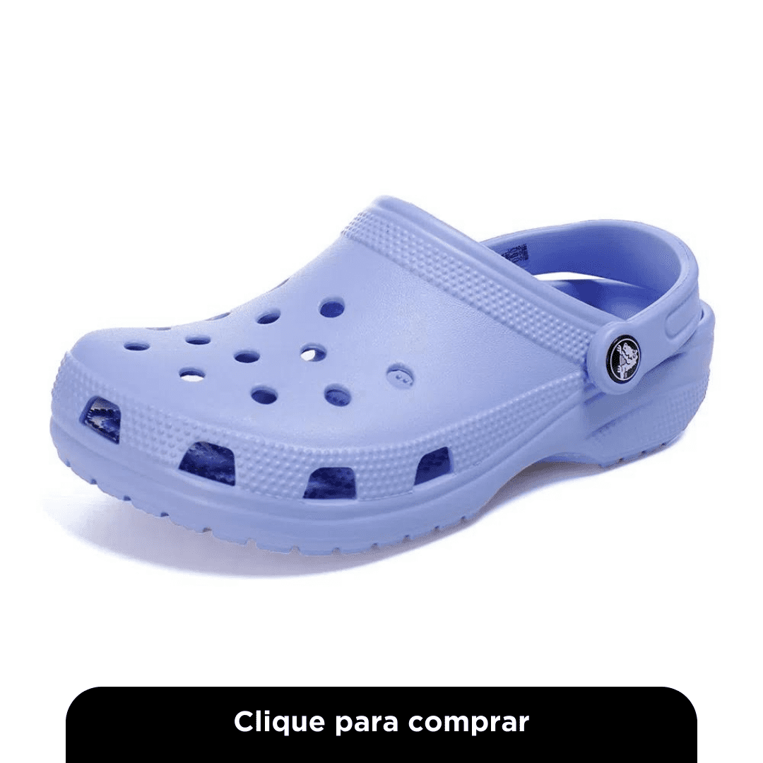 Babuche Crocs Classic Lilás Feminino