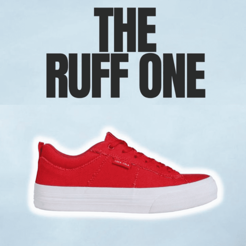 Modelo vermelho "the ruff one" da coleção The Other One Luísa Sonza