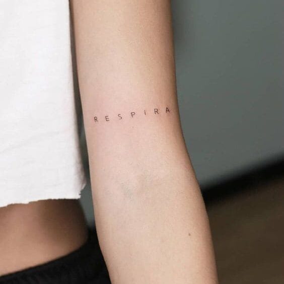 Frase para tatuagem minimalista