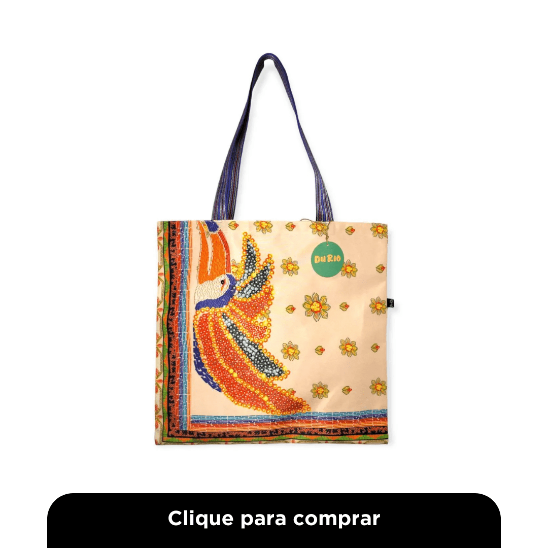 Maxi Bolsa Feminina Sacola Ecobag Durio Estampas Coloridas
