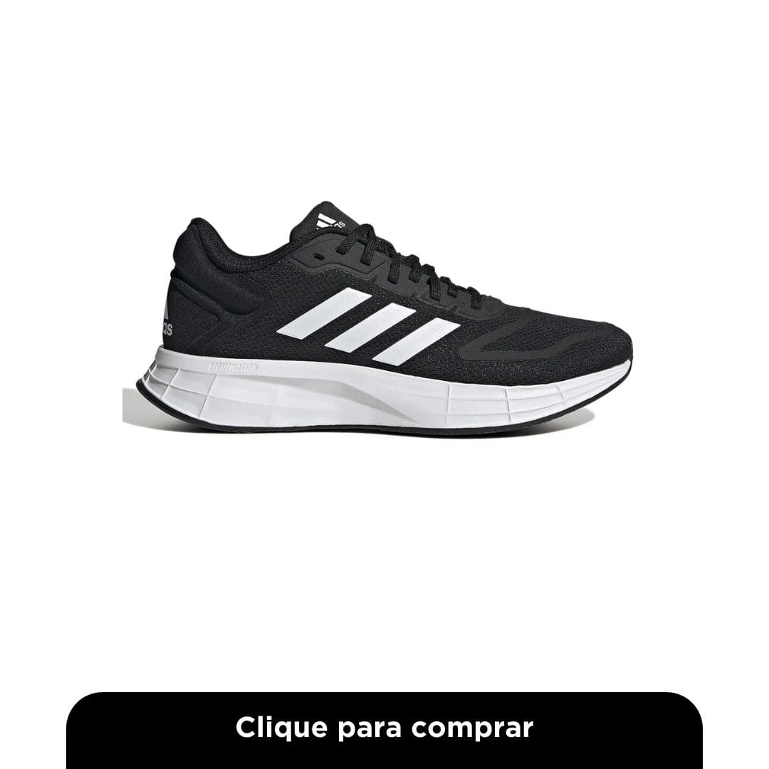 Tênis Adidas Duramo 10 Black e White 