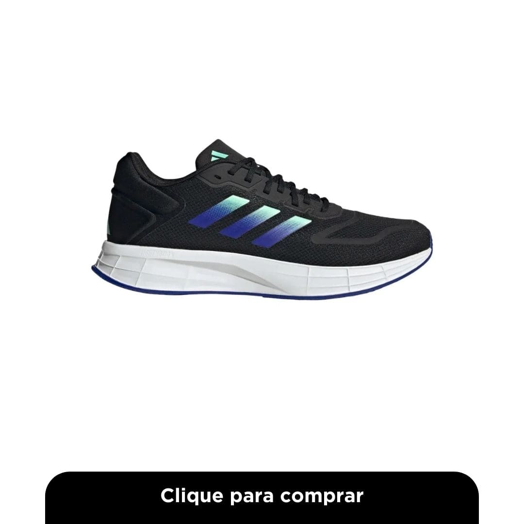 Tênis Adidas Duramo 10 SL 2.0 Preto e Azul 