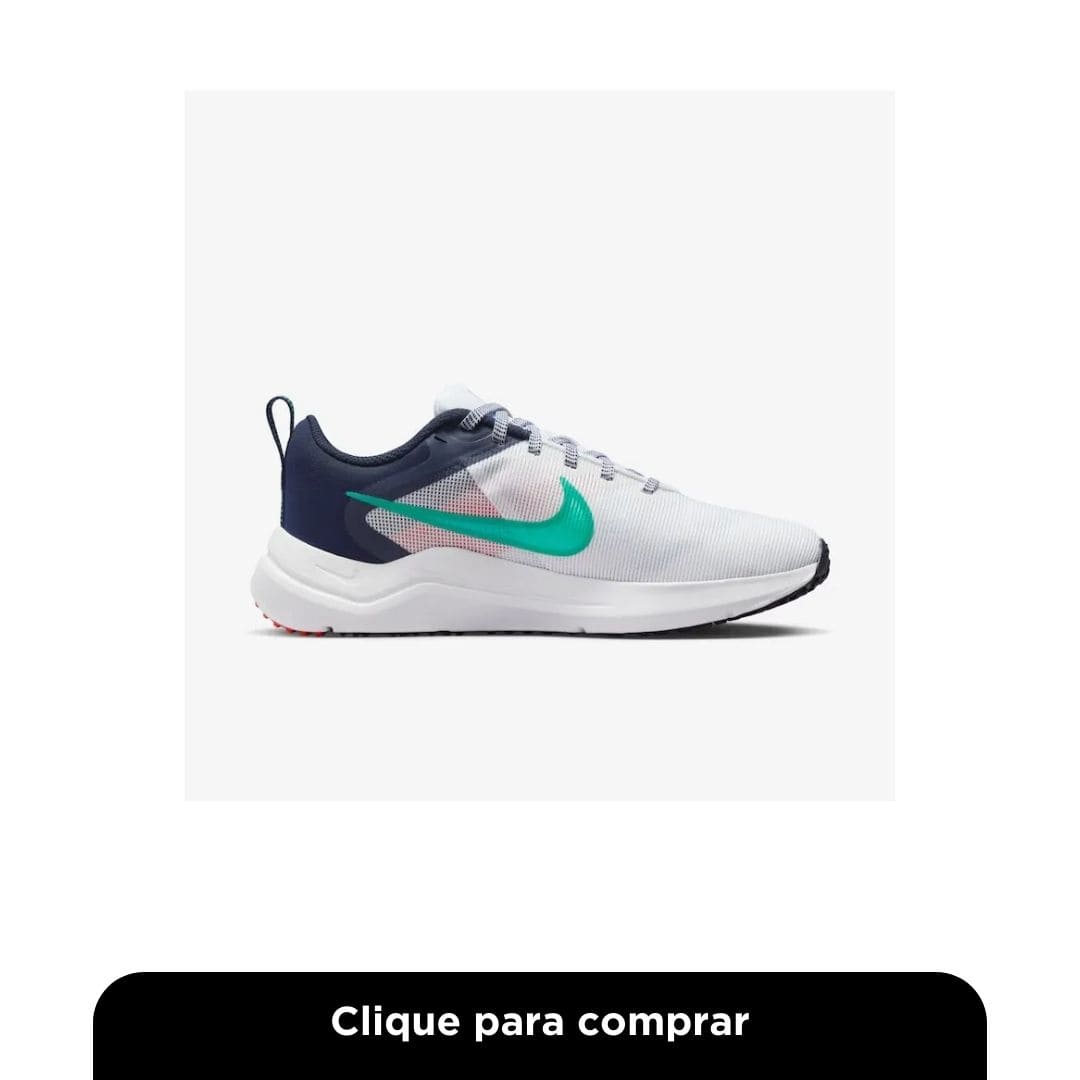 Tênis Nike Downshifter 12 Branco e Azul