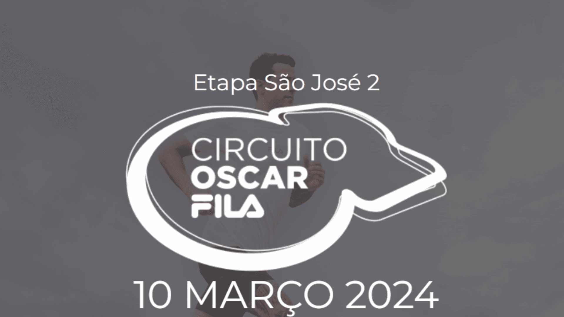 Banner com as datas do circuito Oscar FIla