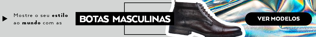 Banner da loja de calçados Oscar exibindo a categoria de botas masculinas que são boas opções de calçados em looks casuais masculinos