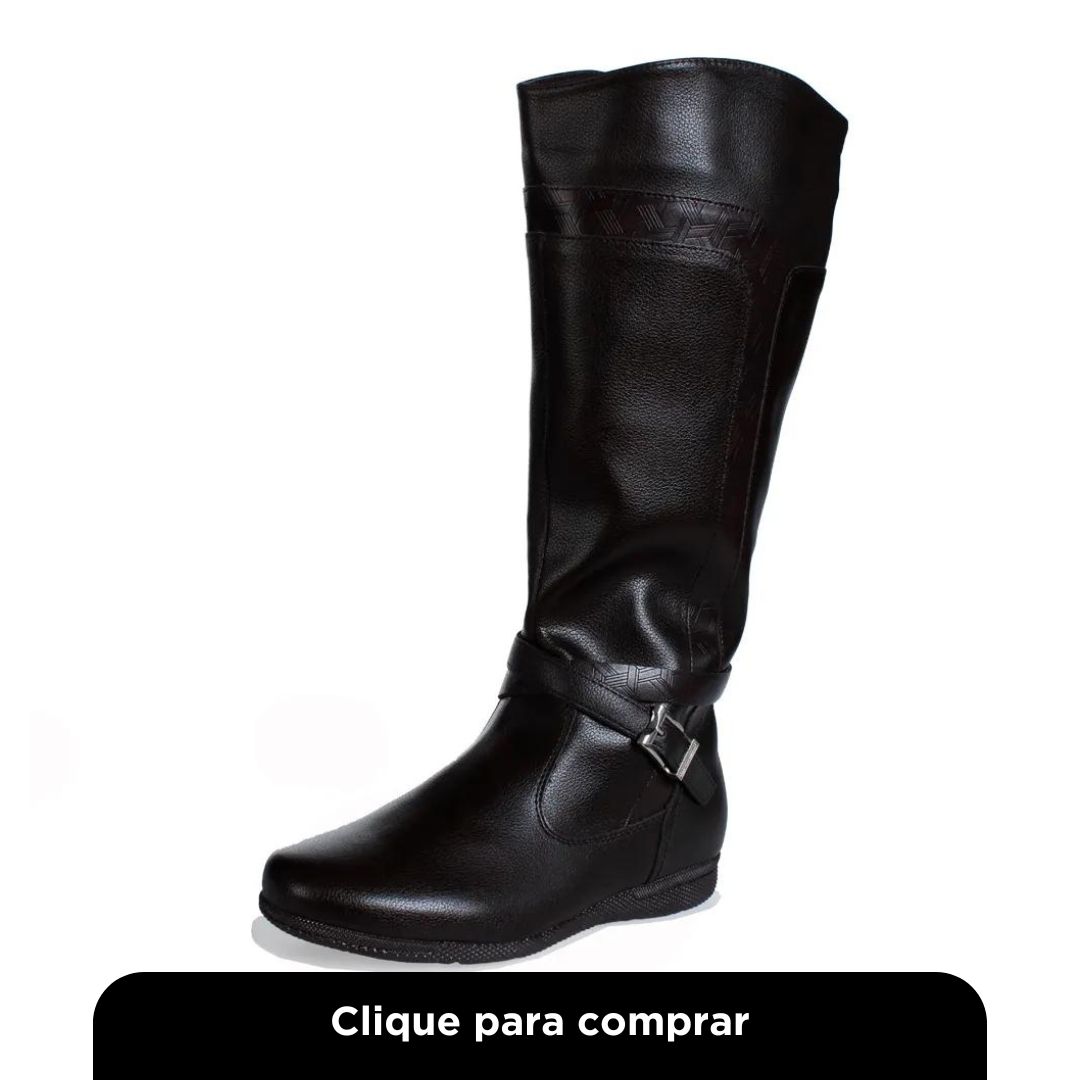 Bota Montaria Mooncity Fivela Marrom Feminino