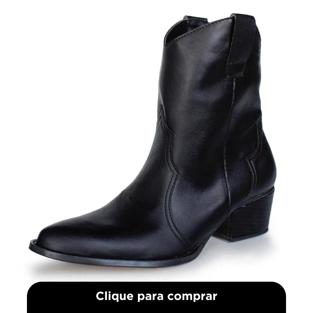 Bota Western OSC Old Style Preto Feminino