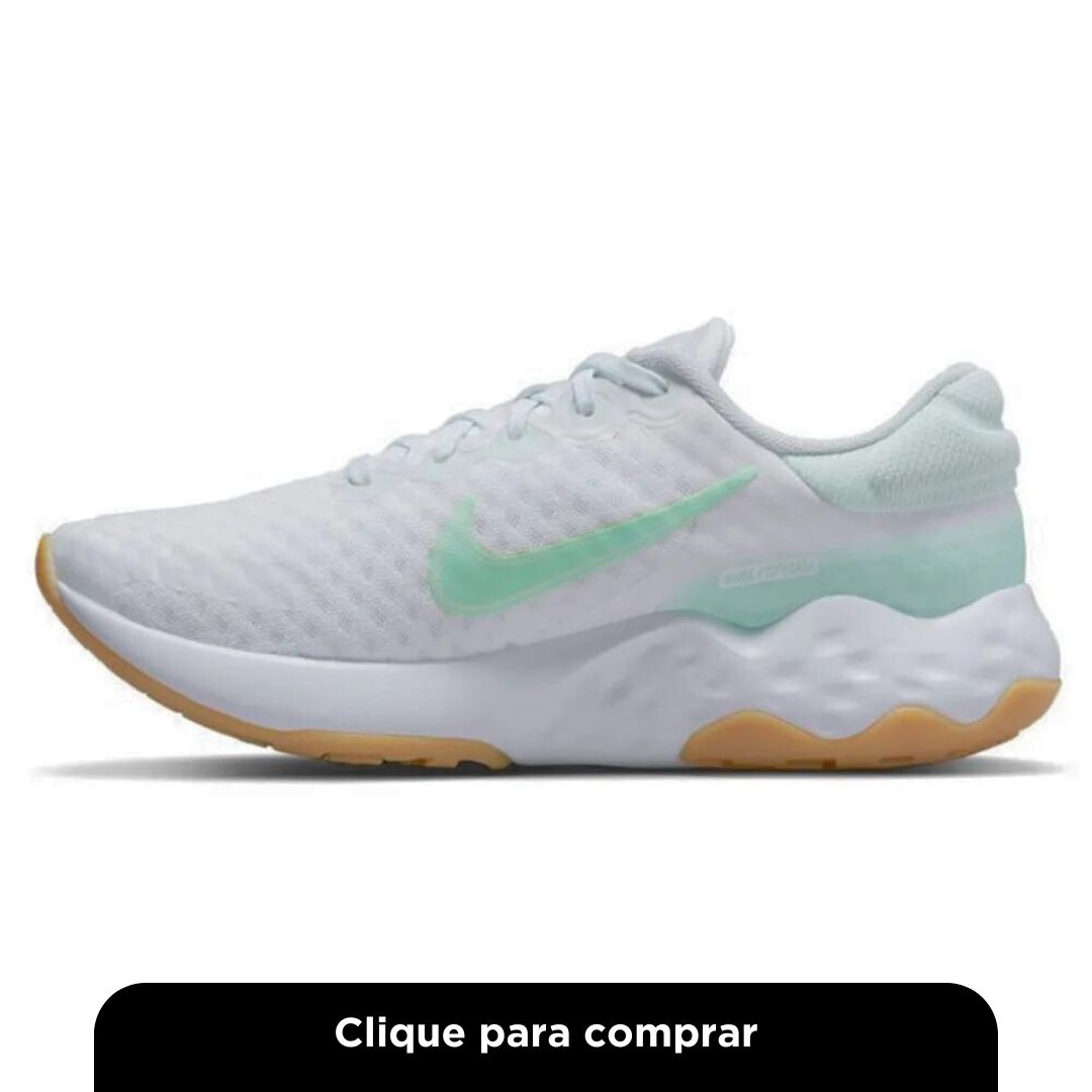 Tênis Nike Renew Ride 3 Branco e Verde - Feminino