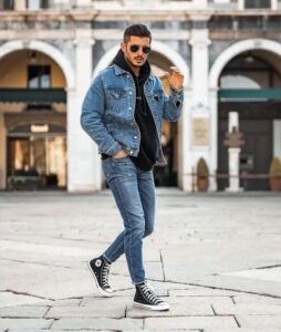 Look com jaqueta jeans masculina: dicas para usar! | Blog Oscar