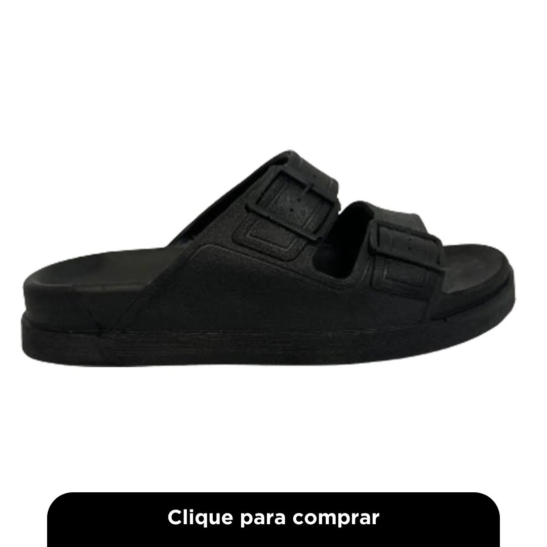 "Papete Birken Soft Monocolor Feminino - Preto
"