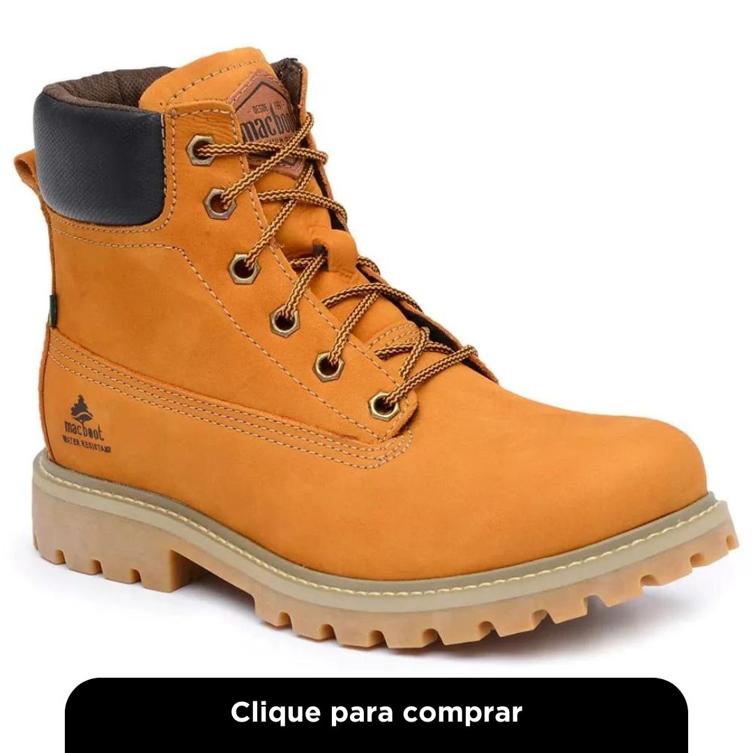 Bota Militar Masculina Macboot Coturno Roraima Mostarda