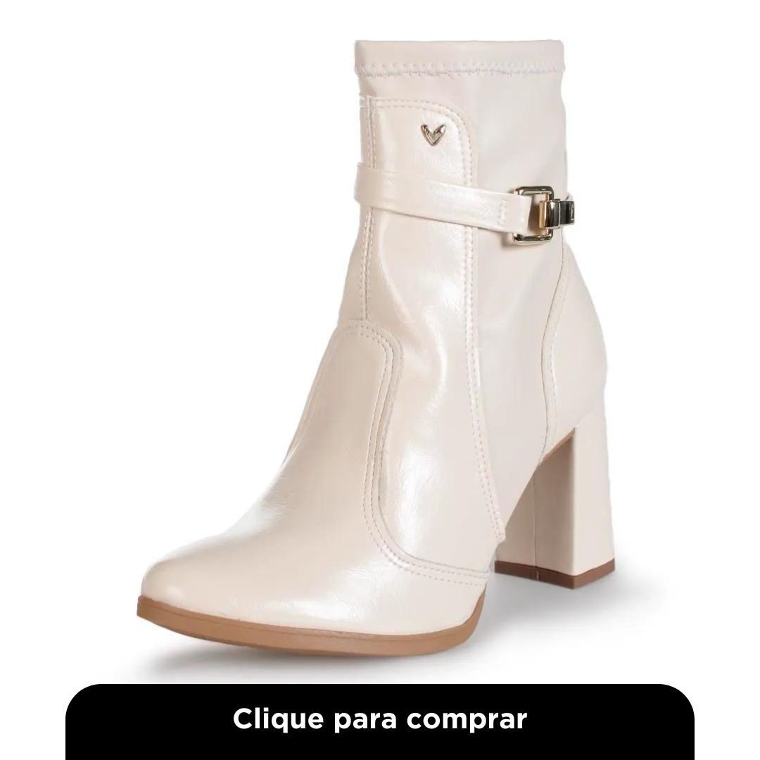 Bota Cano Médio Mississipi Mabli Unique Style Off White Feminino