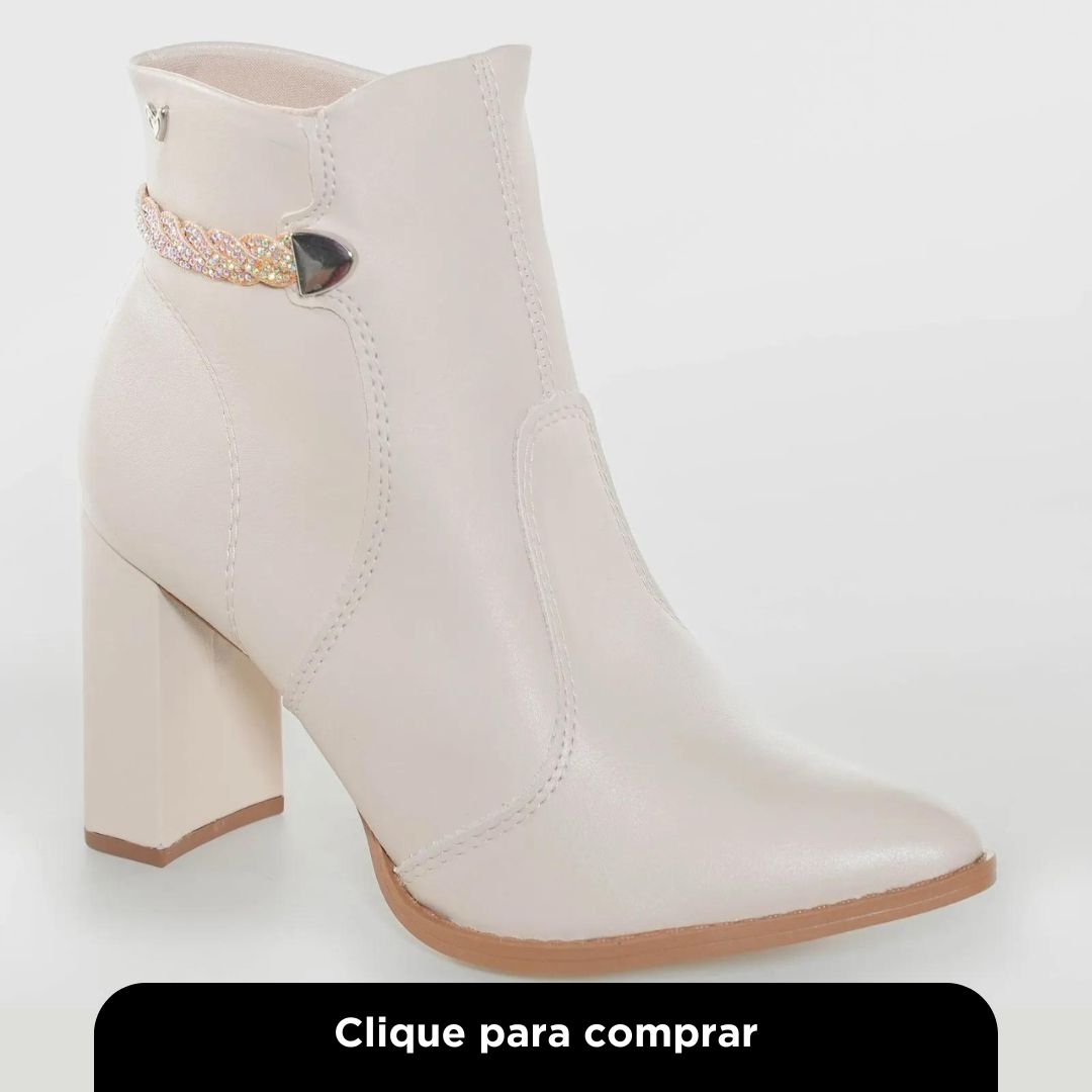 Bota Feminina Mississipi Western Marfim
