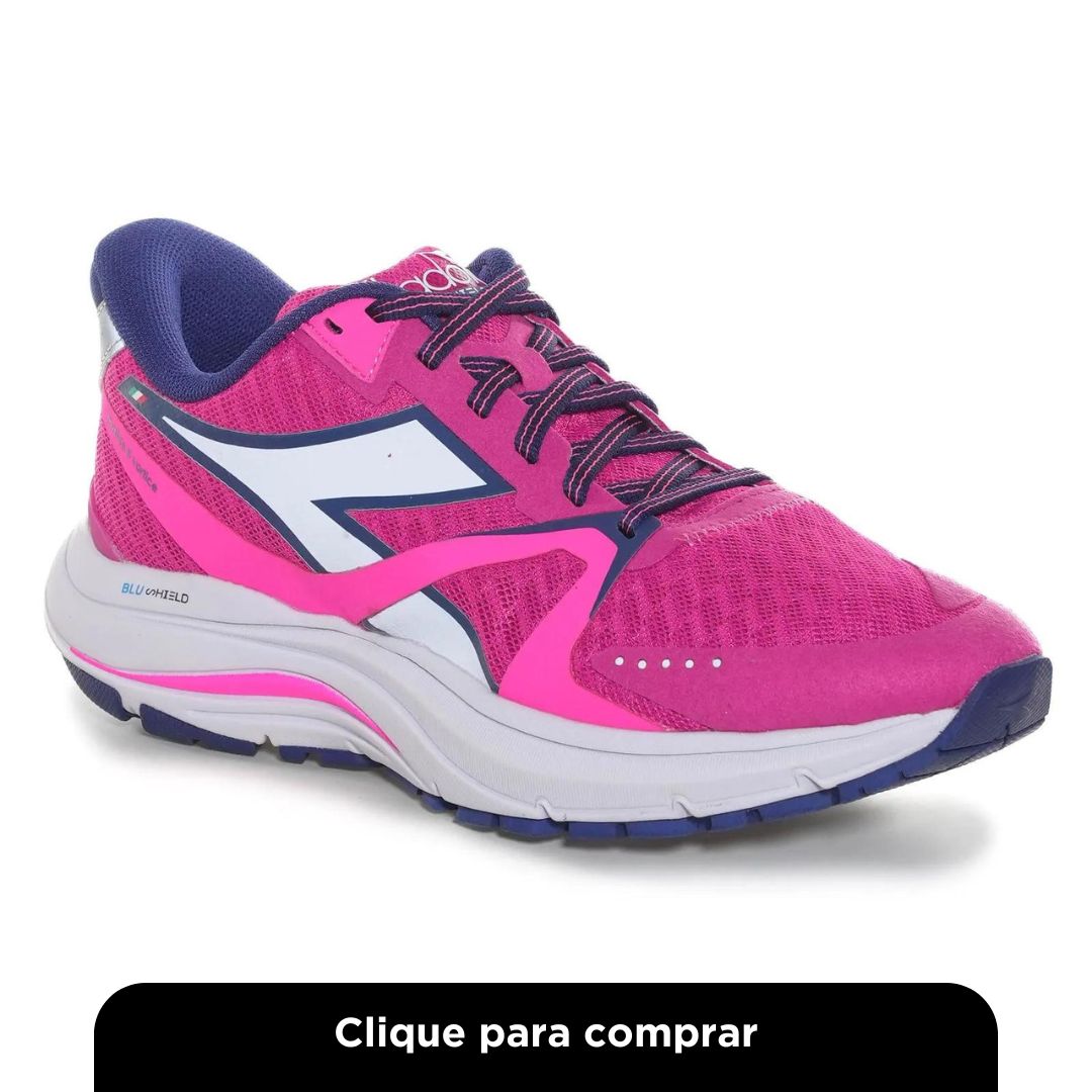 Tênis Esportivo Diadora Mythos Blushield 8 Vortice W Rosa Feminino