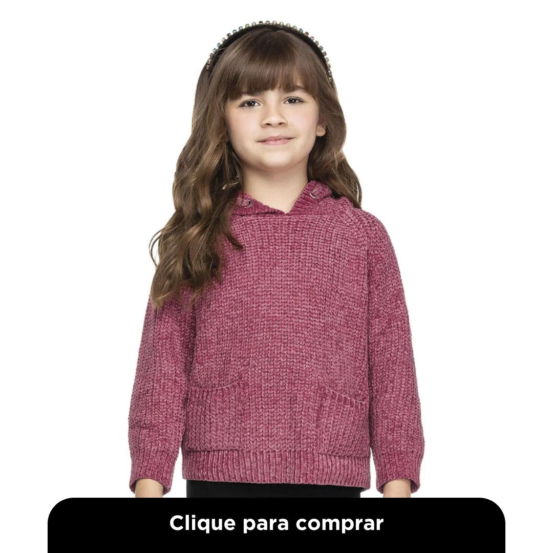 Sueter Tricot Infantil Trick Nick Vinho
