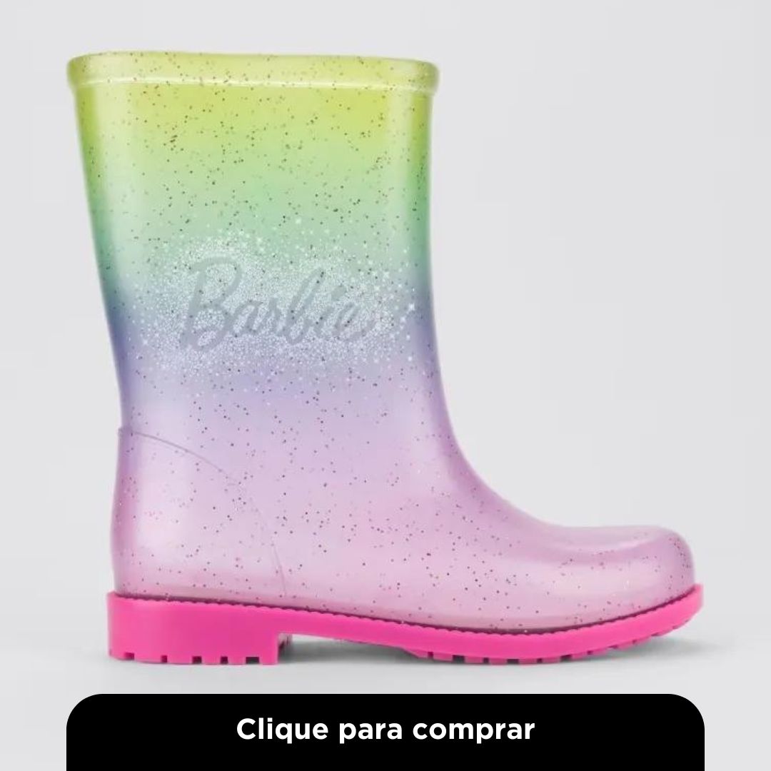 Galocha Infantil Grendene Kids Barbie Colorful
