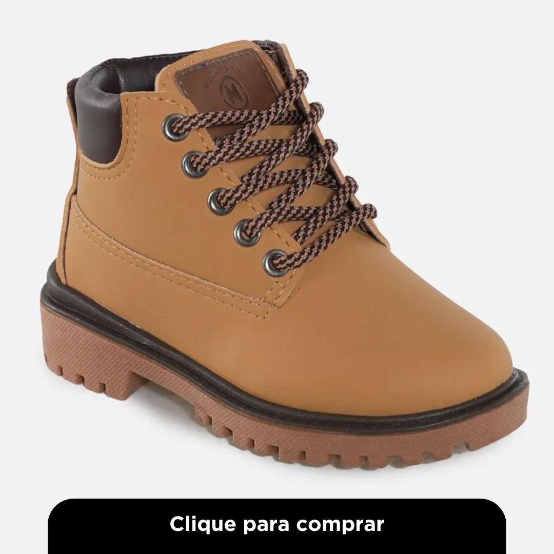 Bota Infantil Cano Baixo Molekinho Caramelo