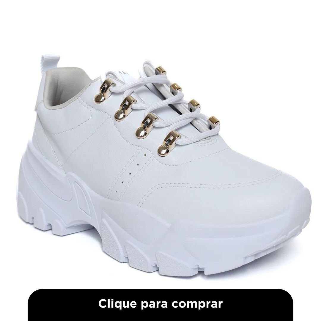 Tênis Ramarim Chunky Costuras Feminino - Branco