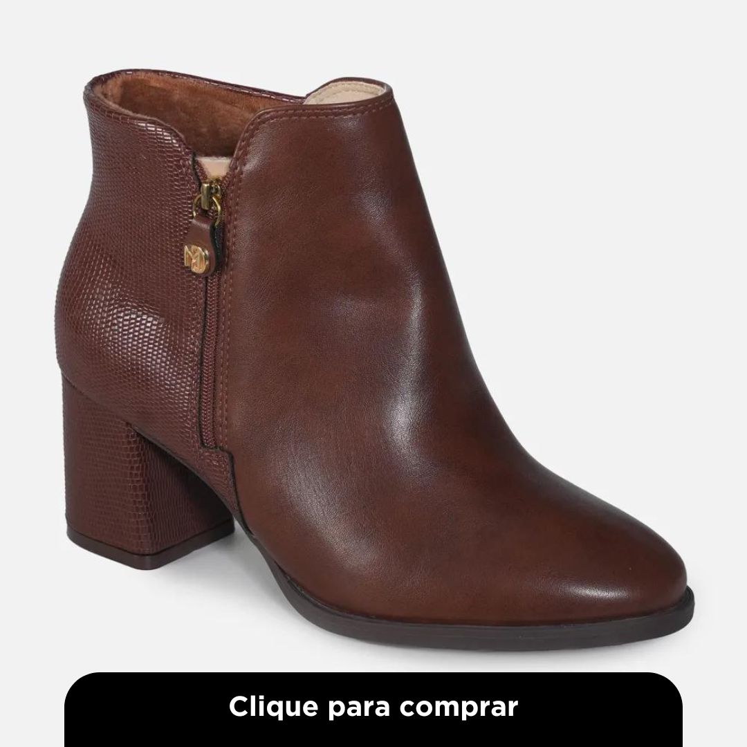 Bota Feminina Modare Cano Curto Café