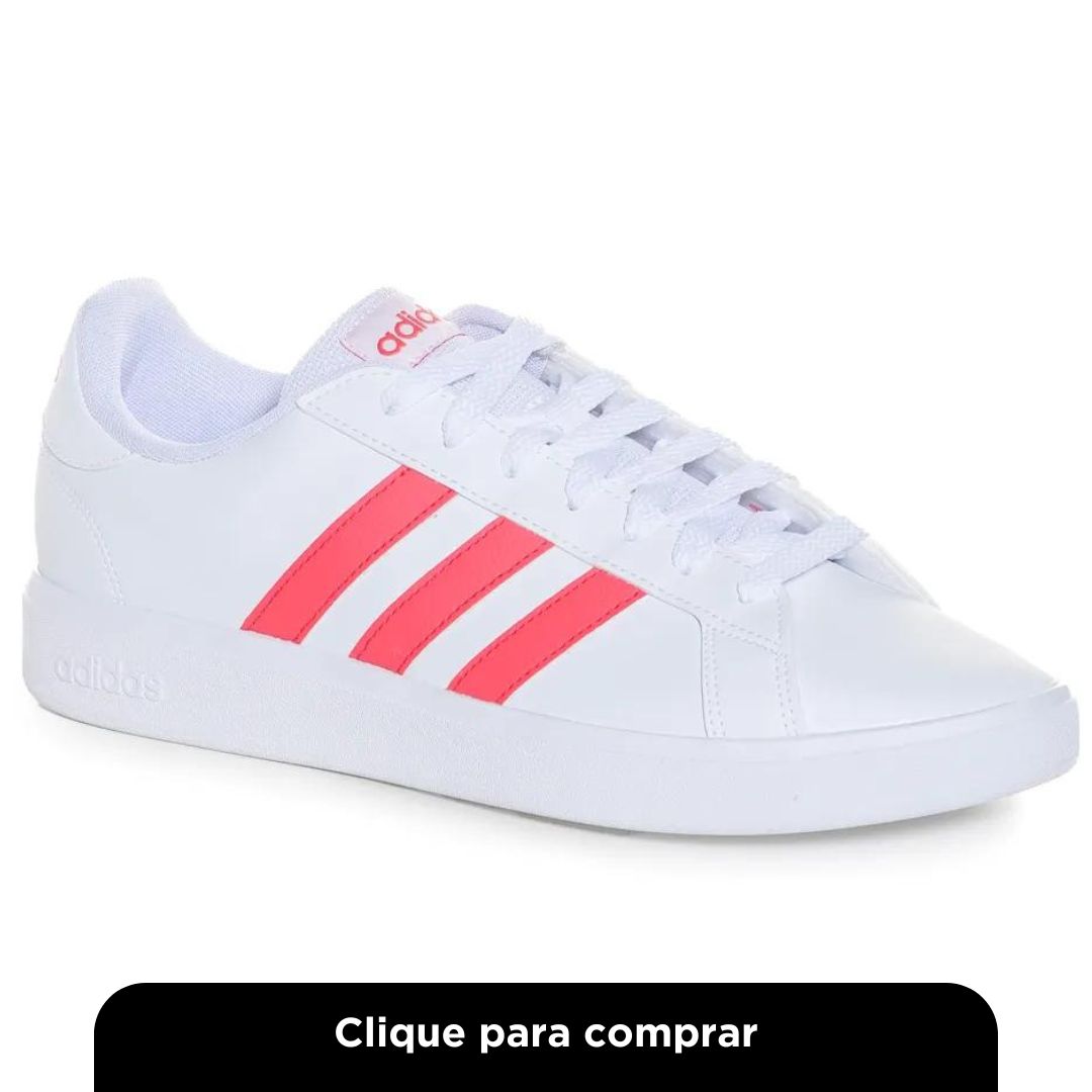 Tênis Unissex Casual Grand Court 2.0 Adidas Branco