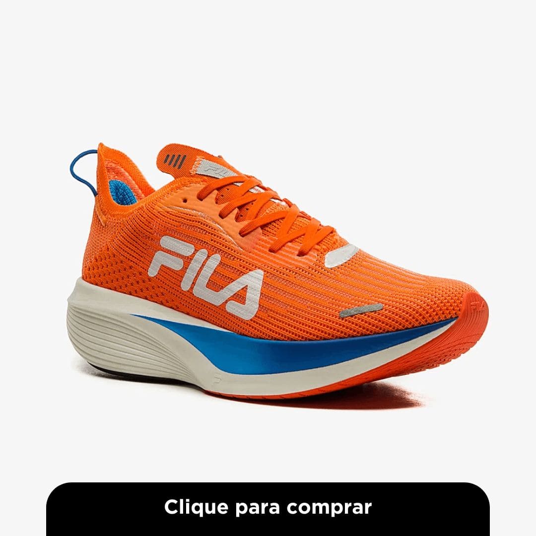 Tênis Fila Racer Carbon 2 Laranja Masculino