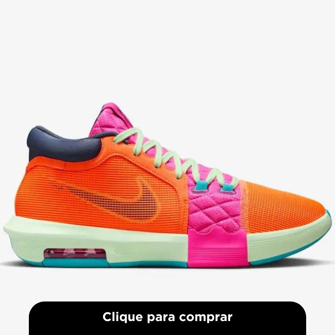 Tênis Masculino LeBron Witness 8 Nike Laranja