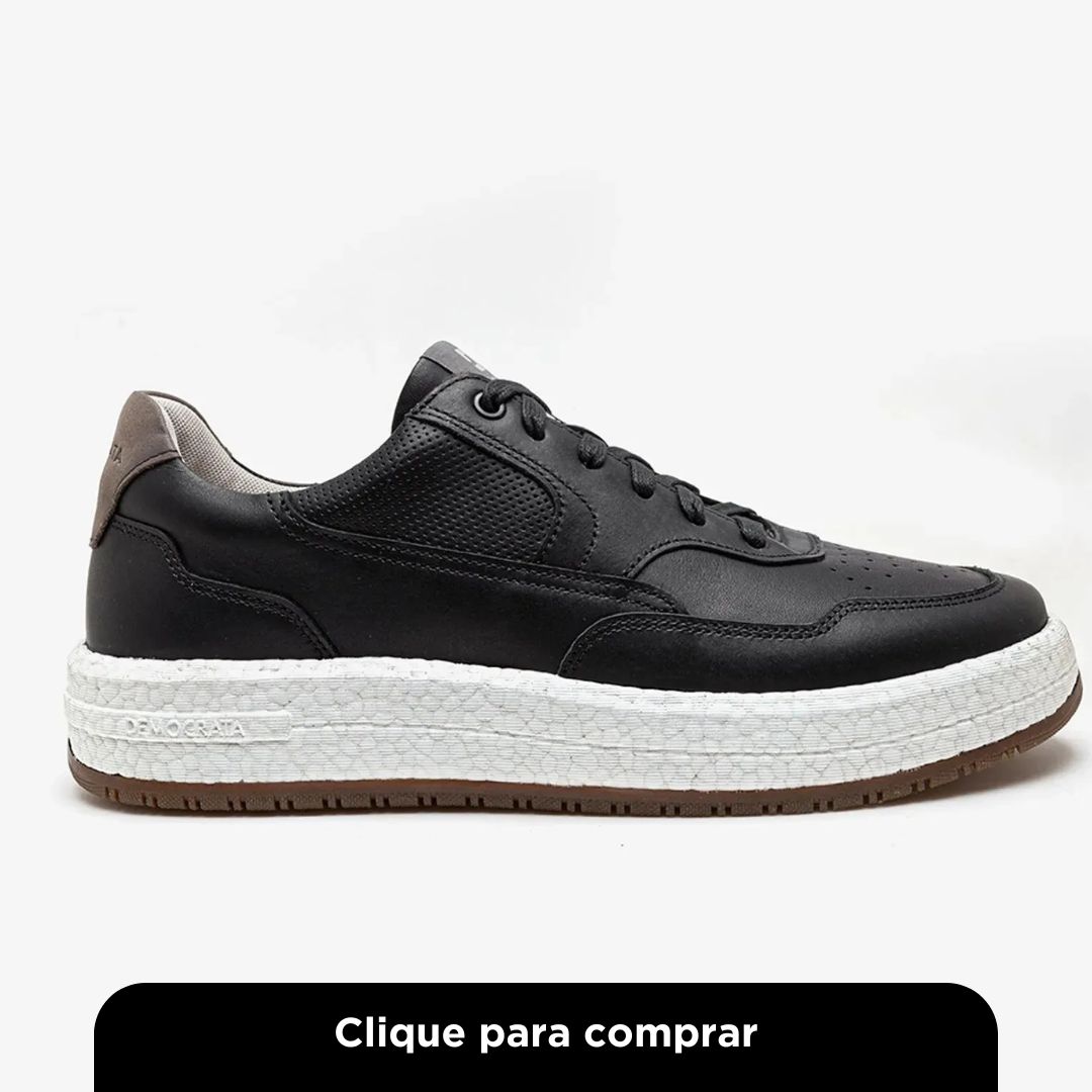 Tênis Masculino Democrata Denim Drake Pulse Preto