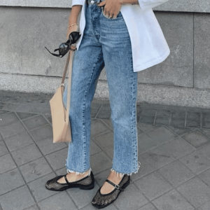 Como usar sapato boneca e calça jeans